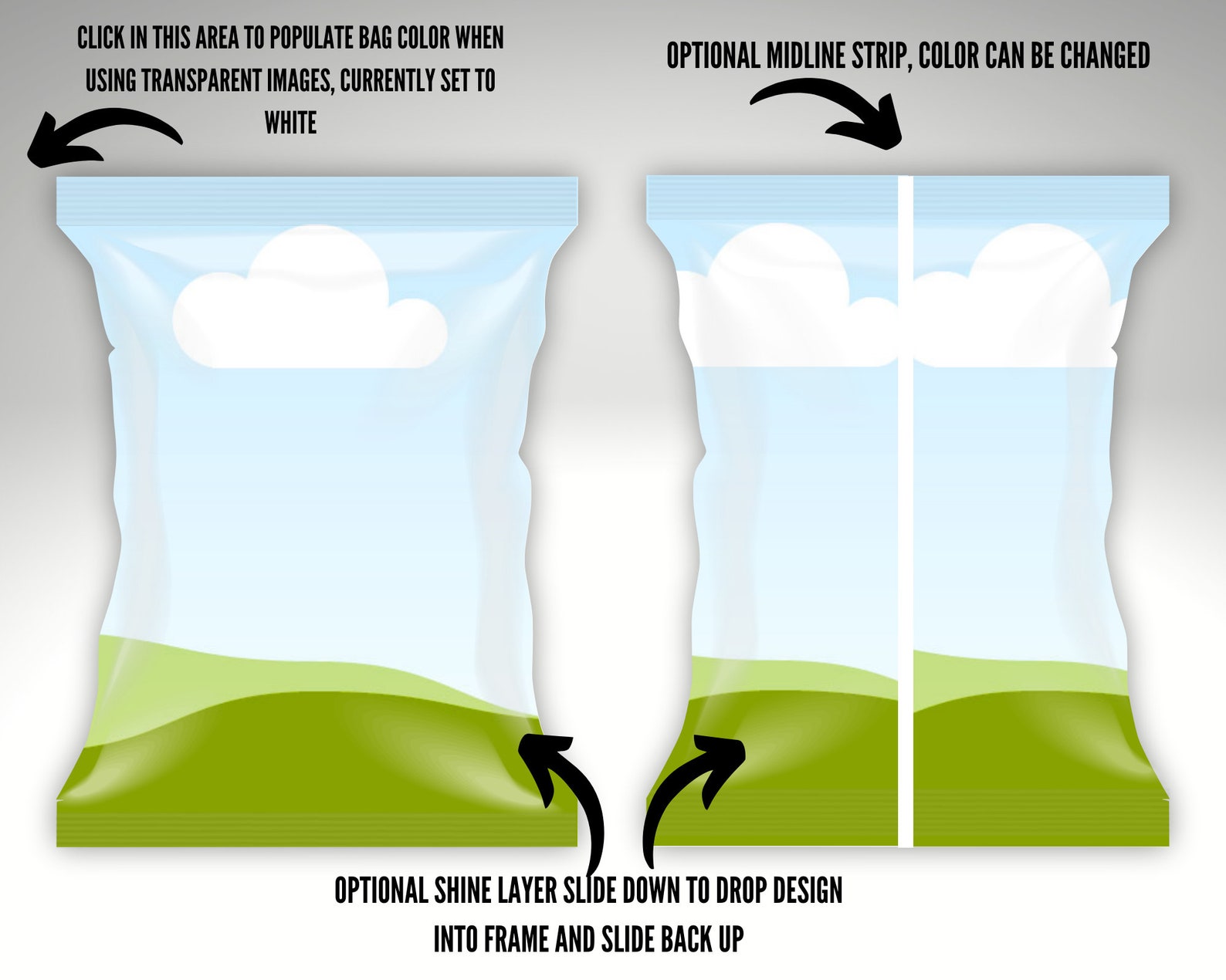 CANVA Chip Bag Template With Chip Bag Mockup Chip Bag Etsy