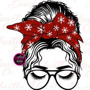 Messy Bun PNG , Cadre Canva modifiable , Ajoutez votre propre design , Téléchargement numérique. CANVA glissez-déposez le modèle Messy Bun Mom. image 8