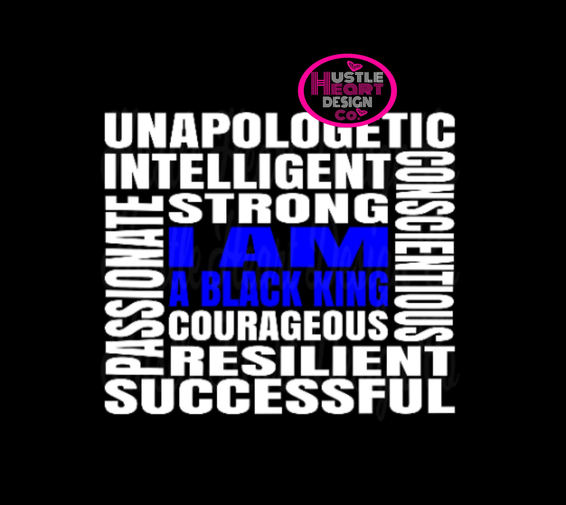 I Am A Black King Svg, Black Men Matter Svg, Strong Black Man Svg, Black Father Svg,  Motivational Svg, Affirmation Svg, SVG/PNG File