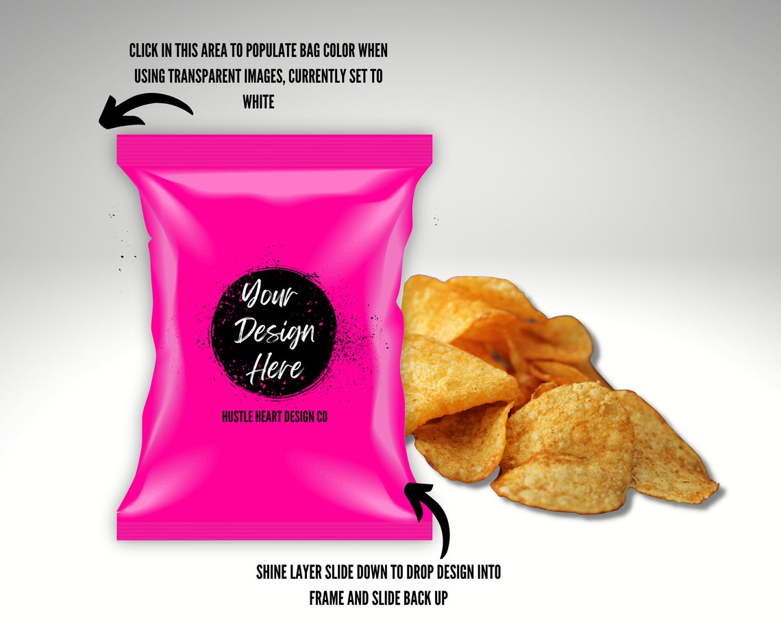 Party Favor Mockup Bundle Chip Bag Juice Pouch Water Bottle Etsy