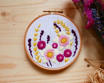 Lockdown Lillies | Embroidery Kit, flower embroidery kit, easy embroidery kit