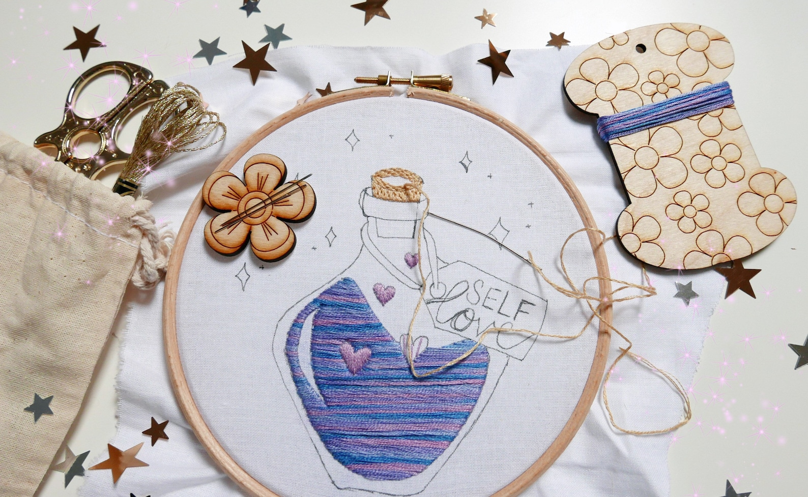 Needle Holder Needle Minder Wooden Needle Minder Etsy