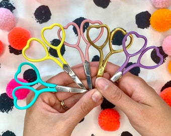 Heart Shaped Embroidery Scissors | embroidery scissors, cute scissors