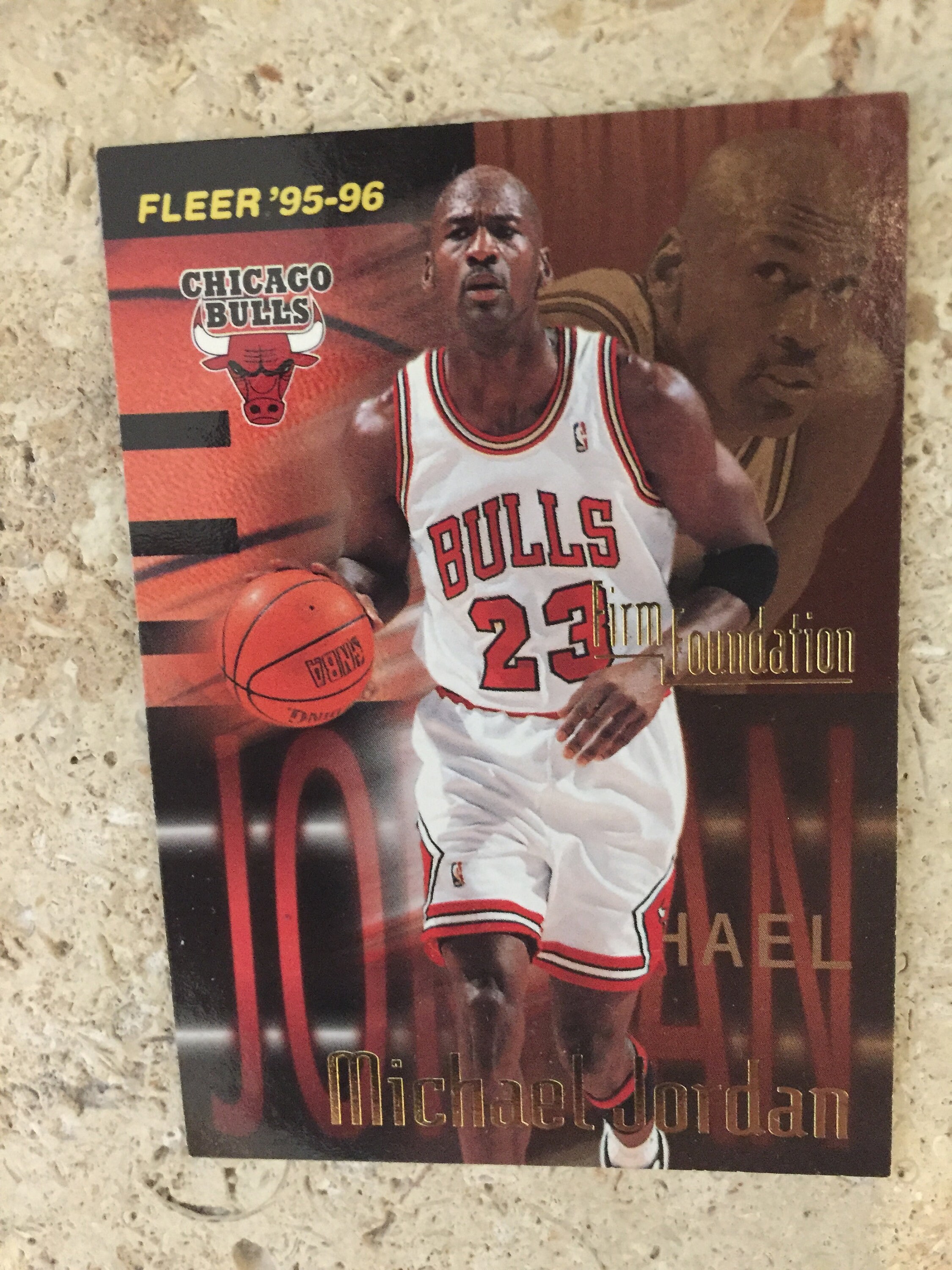 95-96 Fleer Michael Jordan Chicago Bulls Firm Foundation | Etsy