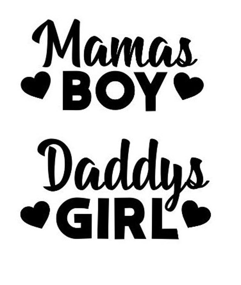 Custom Mamas Boy Daddys Girl Vinyl ADD ON ONLY Personalize | Etsy