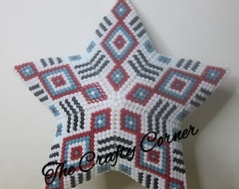 NAVAJO RUG, star ornament tutorial