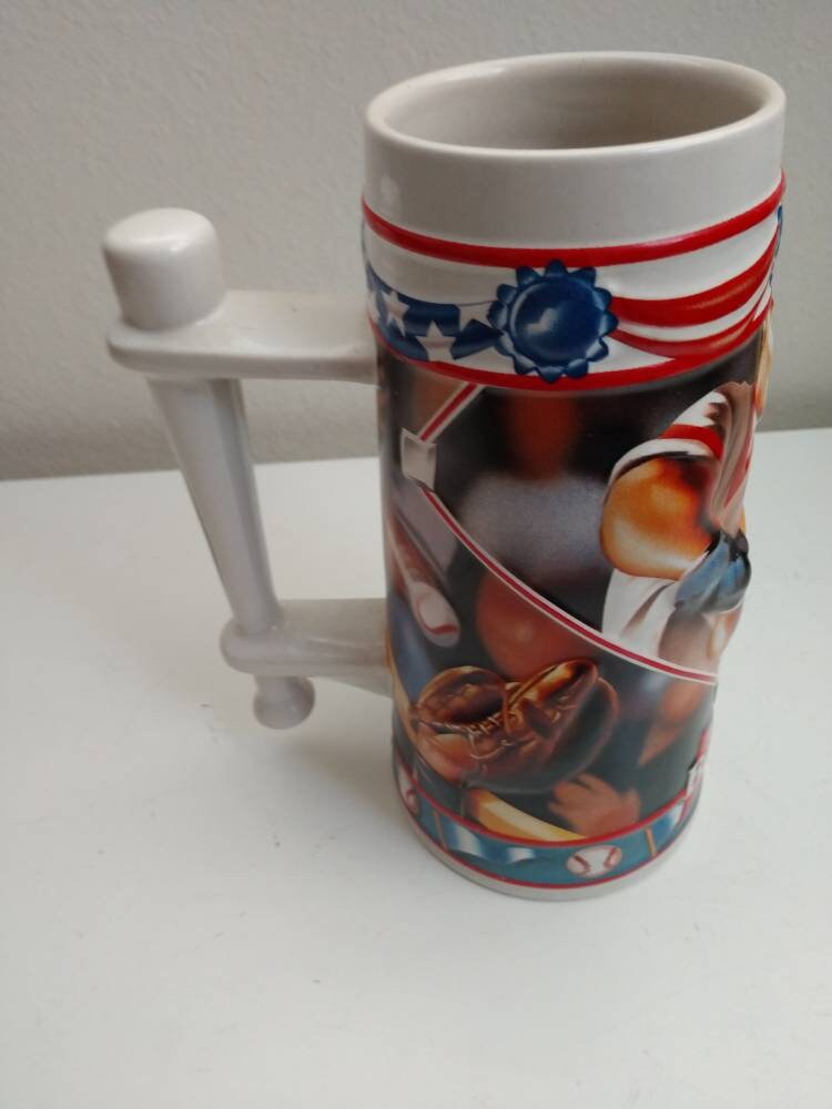 Vintage Budweiser Play Ball Baseball Beer Stein Etsy