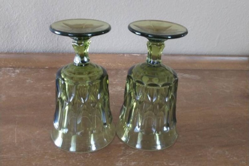 Vintage Green Noritake Perspective Glass Juice Wine Water Etsy