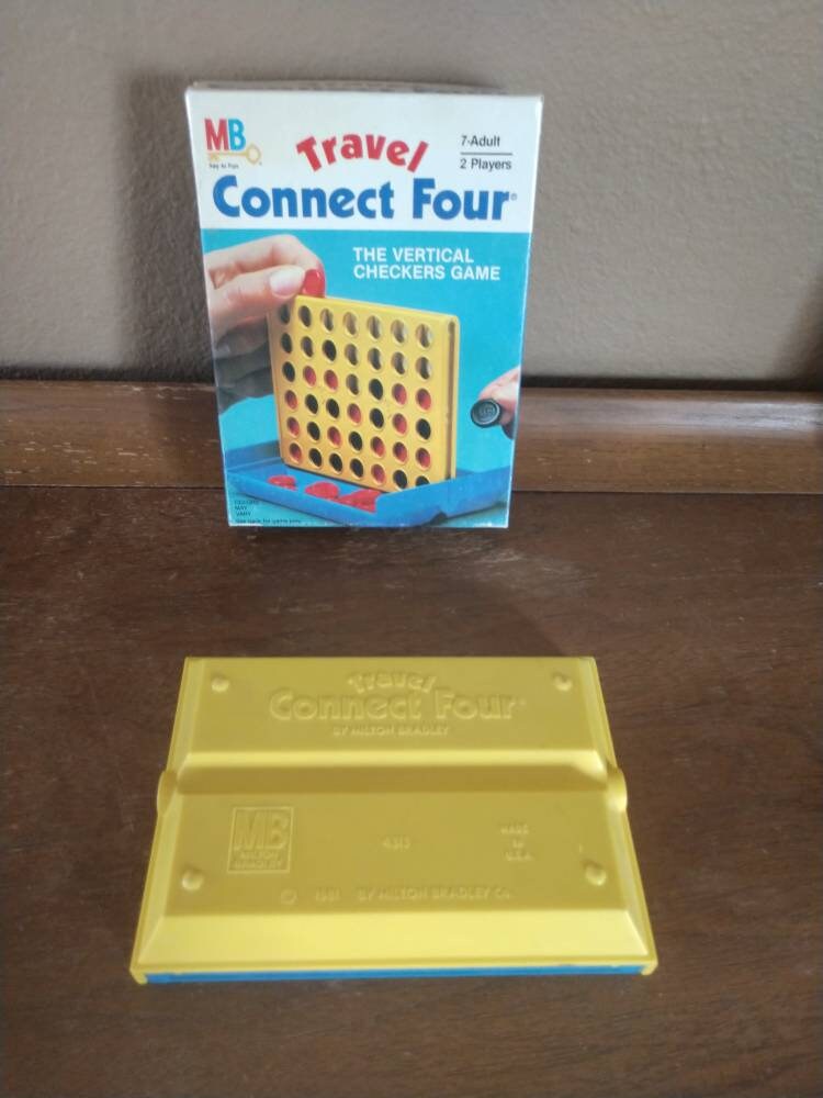 Par de Vintage 80s Travel Connect Four Parker Brothers Etsy