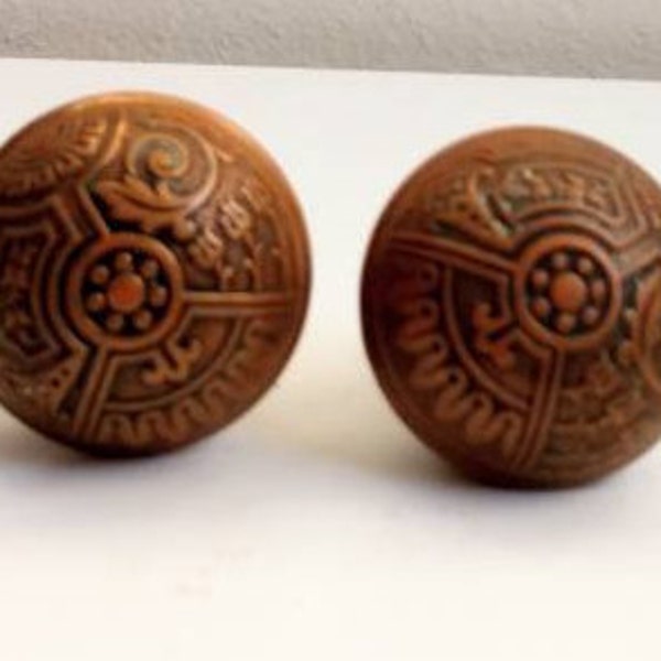 Copper Door Knobs Etsy