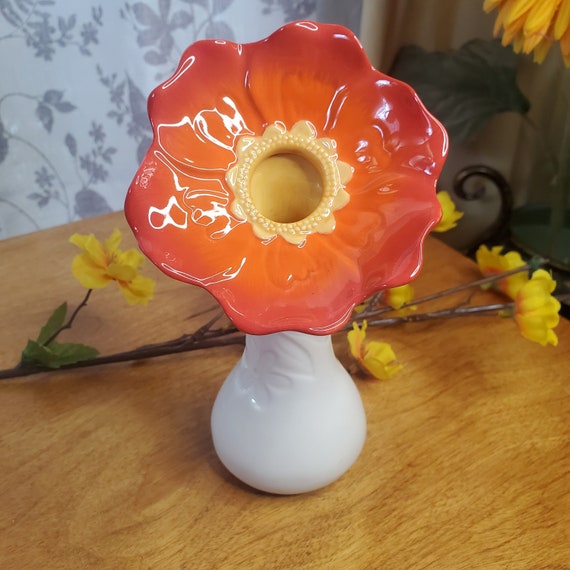 6.5 Grasslands Road Posie Poppy Bud Vase Etsy