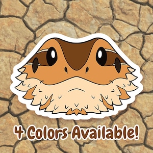 Bearded dragon vinyl sticker - Gift for reptile owners - Exotic pet sticker