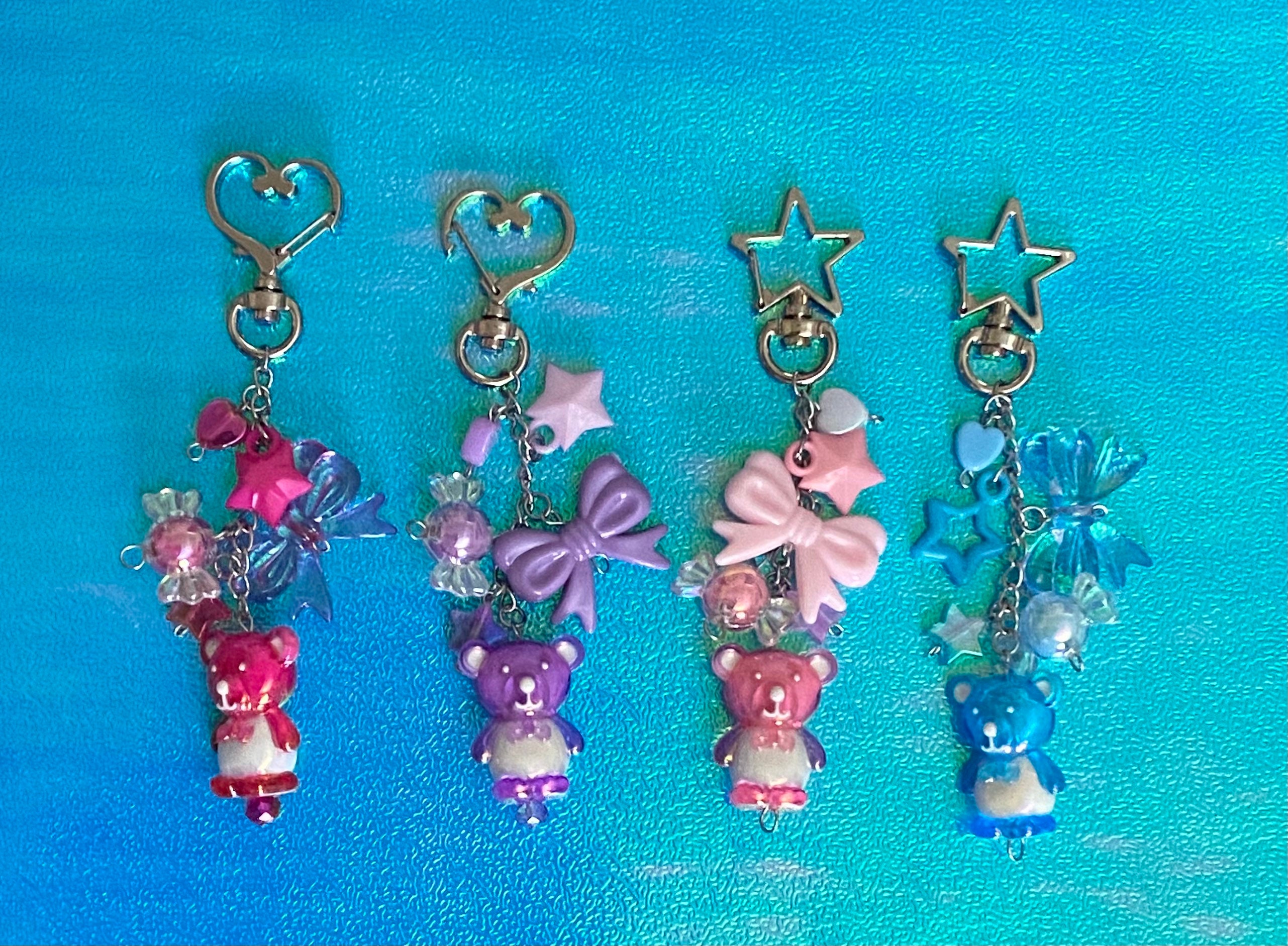 Kawaii keychain pastel kawaii keychain kawaii bear keychain Etsy