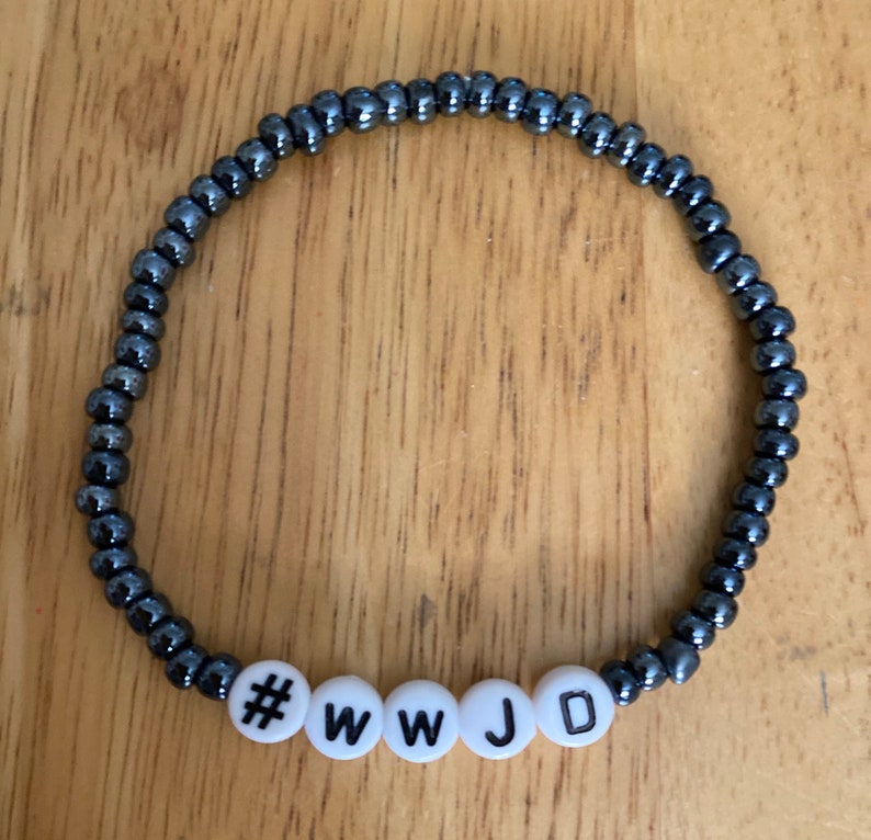 Wwjd bracelet jesus bracelet men custom name bracelet Etsy