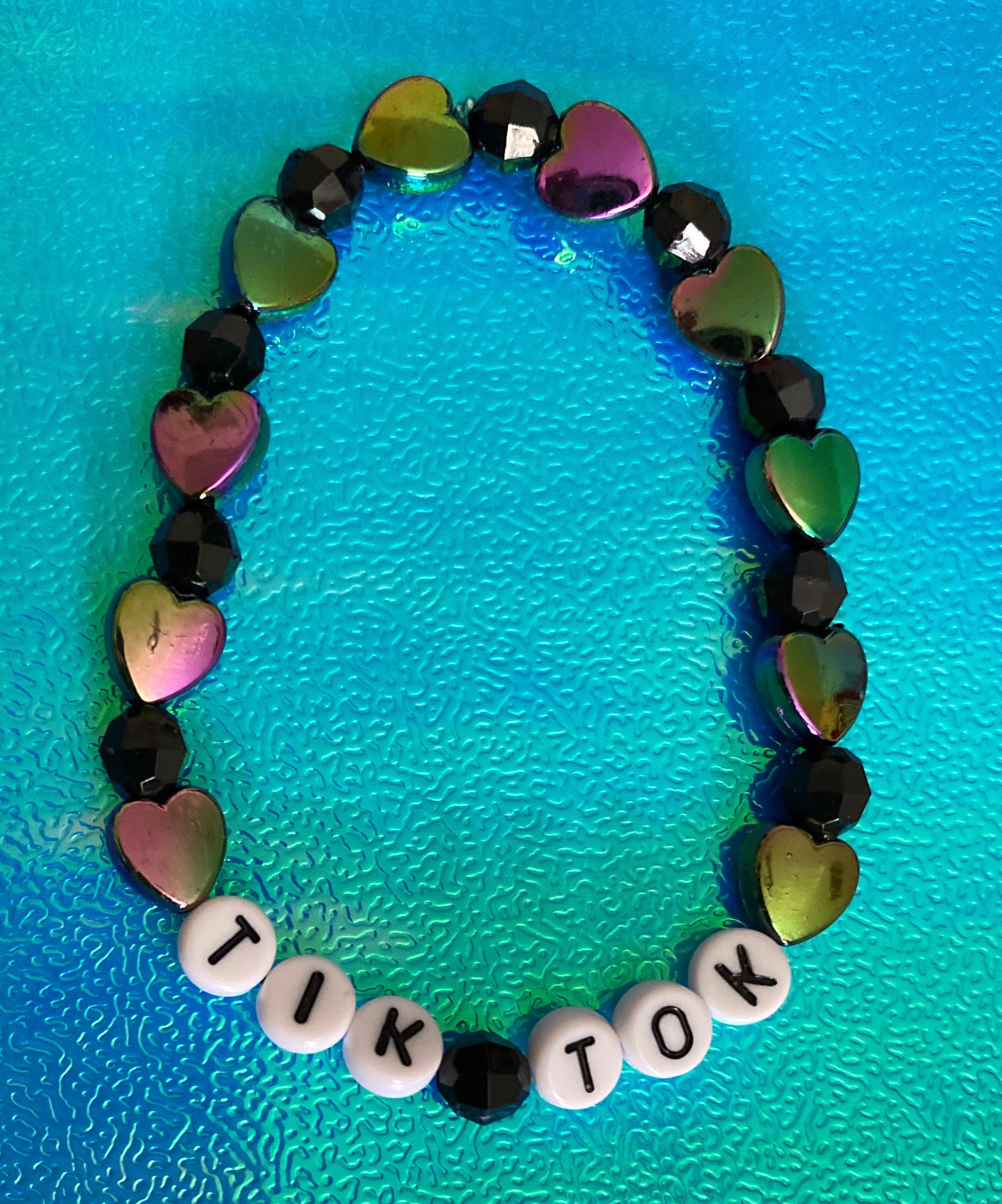 Tiktok bracelet vsco bracelet kandi bracelet custom name Etsy