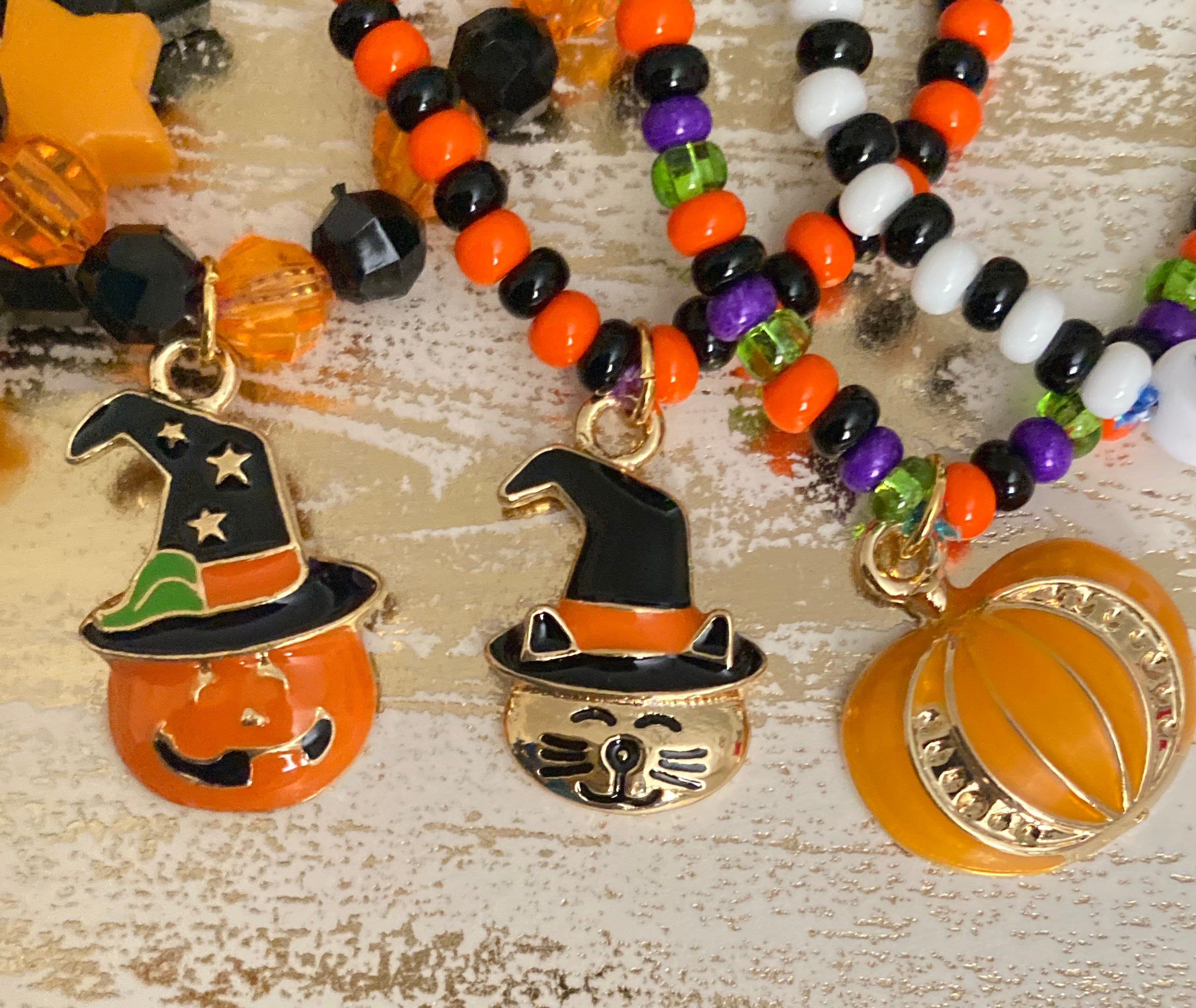 Halloween kids bracelet Halloween kids jewelry custom name Etsy