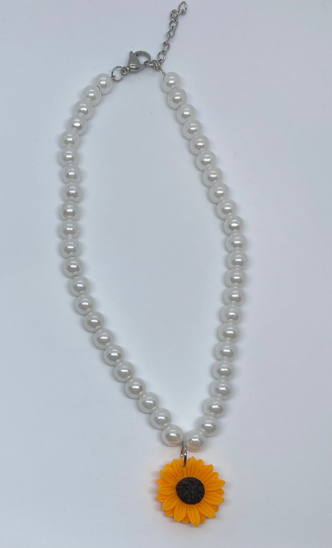 Sunflower choker gold sunflower charm sunflower necklace Etsy