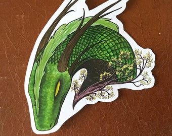Dragon Sticker, Dragon Decal, Laptop Sticker, Laptop Decal, Water Bottle Sticker, Fantasty Sticker