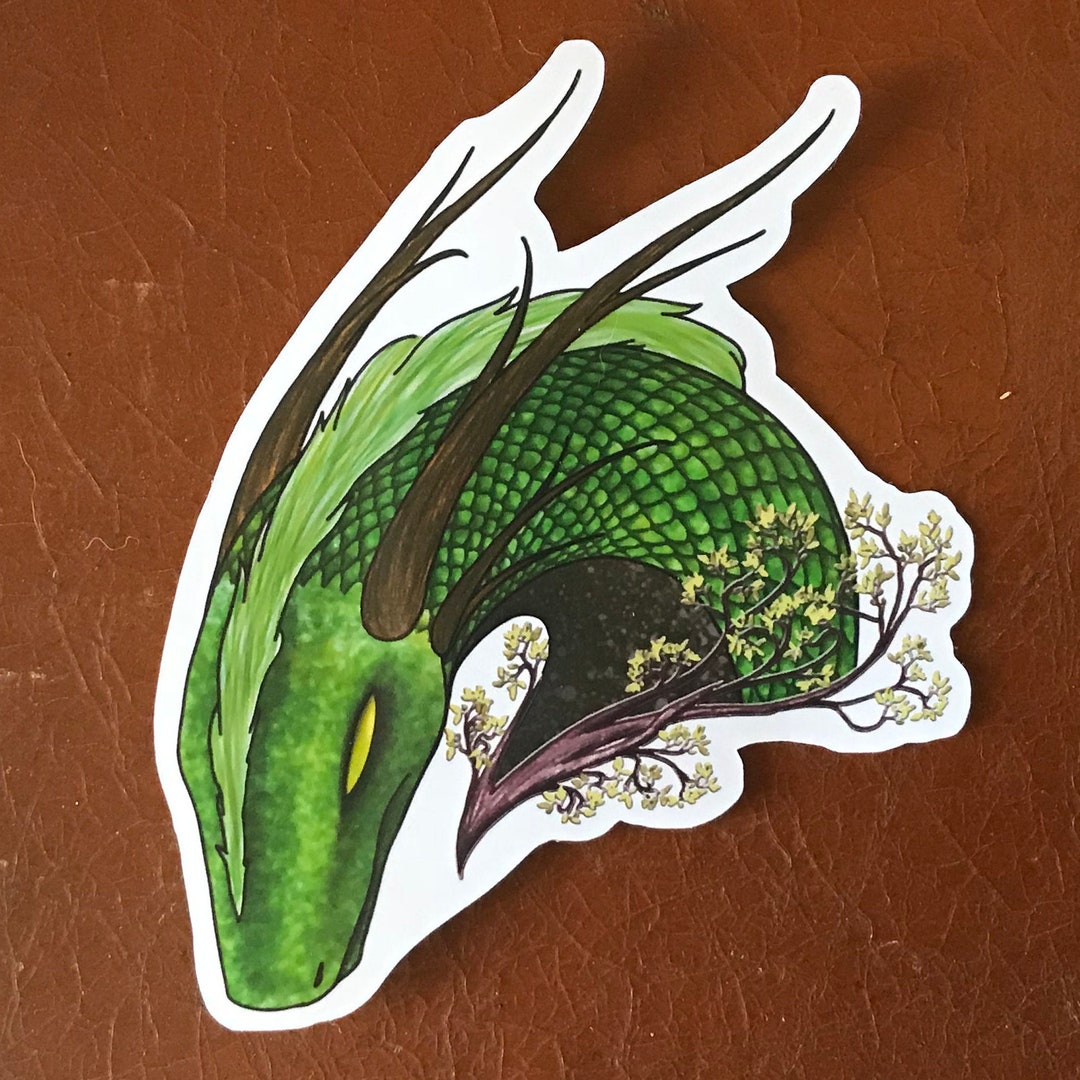 Dragon Sticker, Dragon Decal, Laptop Sticker, Laptop Decal, Water ...