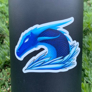 Dragon Sticker, Dragon Decal, Laptop Sticker, Laptop Decal, Hydroflask Sticker, Waterproof Sticker, Water Bottle Sticker