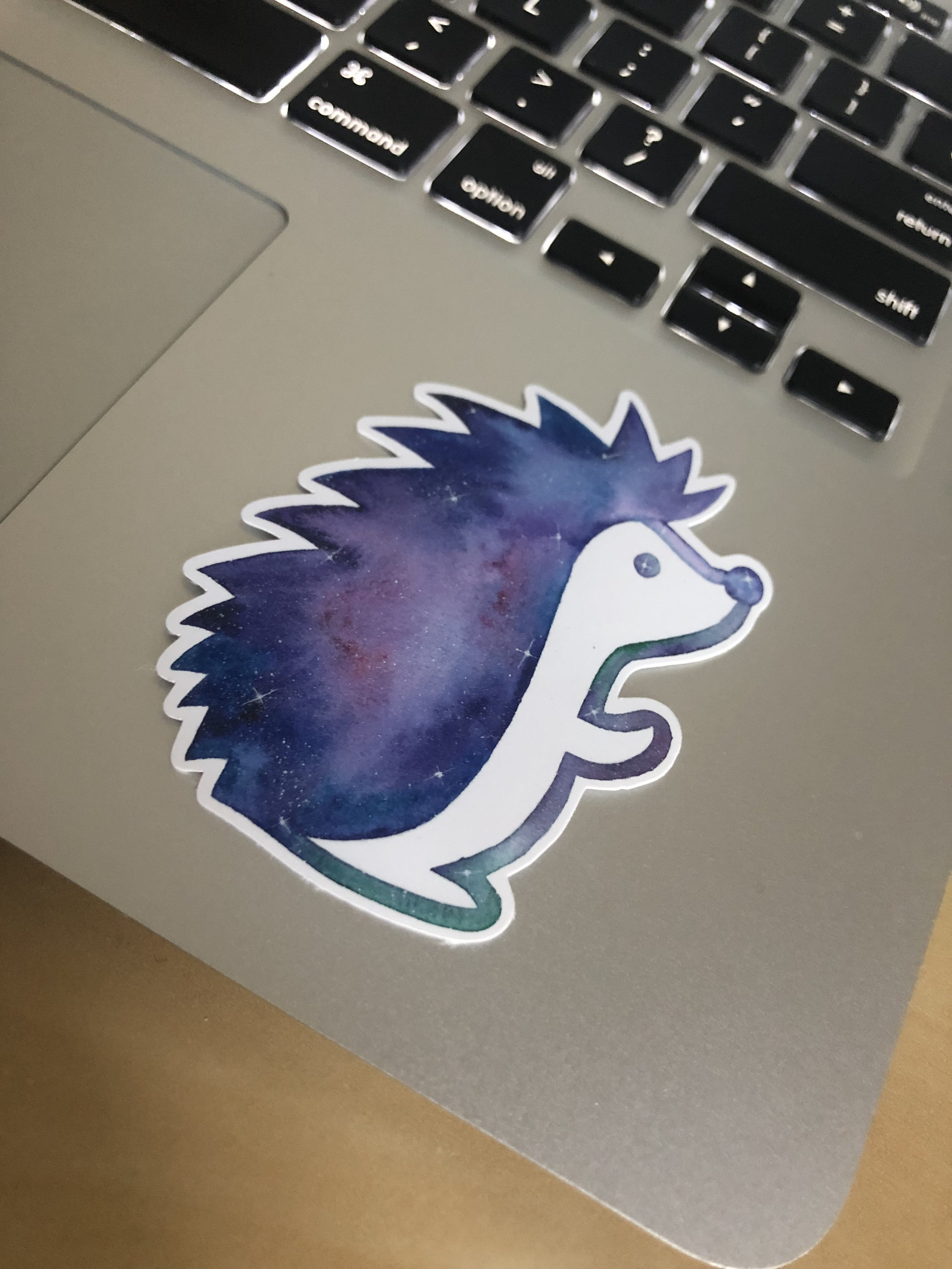 Waterproof Cute Hedgehog Vinyl Sticker Laptop Decal Original Etsy