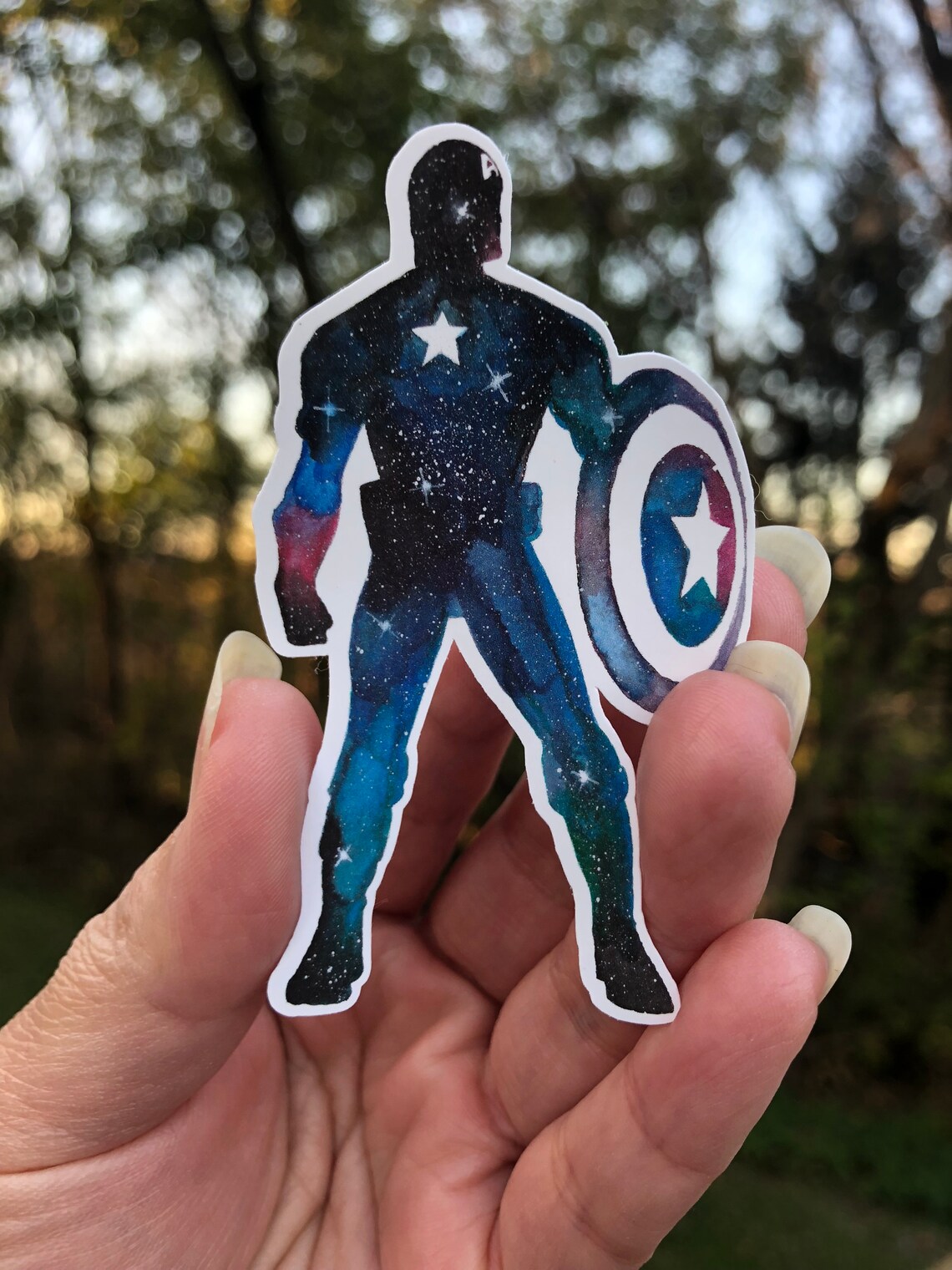 Waterproof Captain America Vinyl Sticker Laptop Decal Etsy