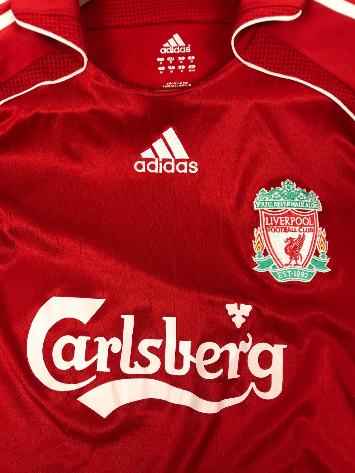Adidas 200608 Liverpool Home Carlsberg Jersey Etsy