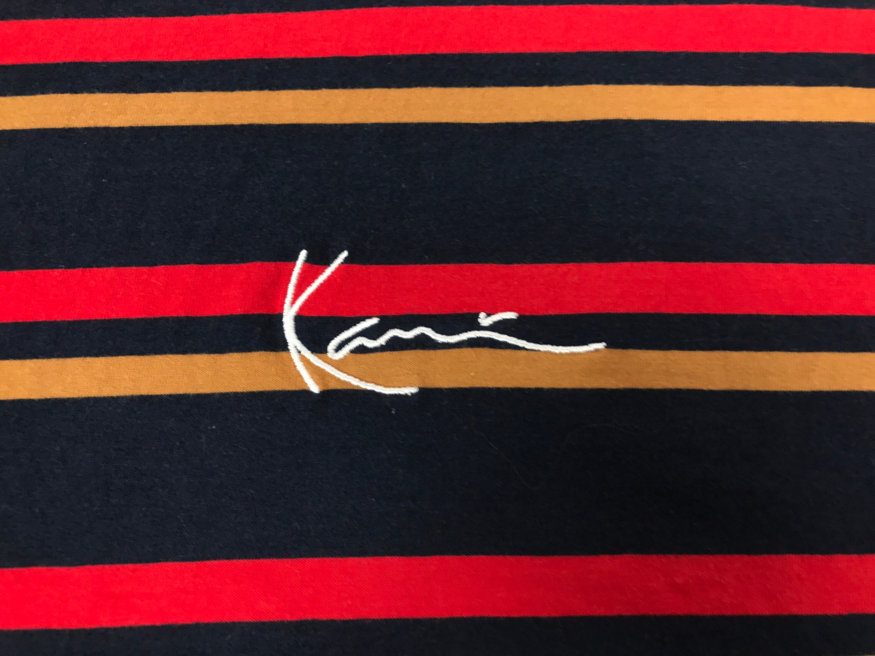 Karl Kani Multicolored Stripes Embroidered Logo Tee T Shirt - Etsy UK