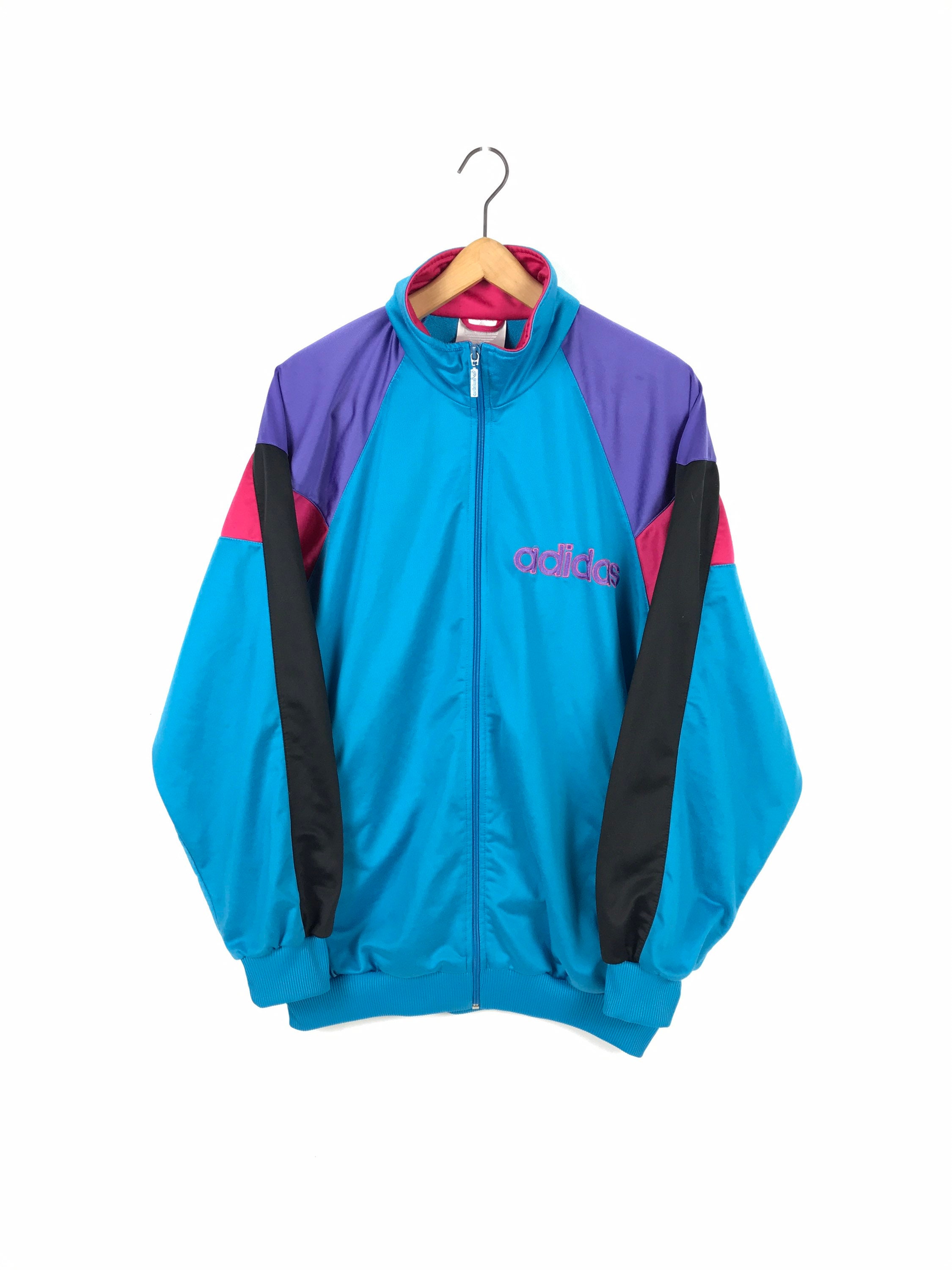 Vintage ADIDAS track jacket 90s retro multicolored track top | Etsy