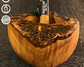 What the Art Olive Wood Le Mortier Olive wood mortar pestle gift approx. Ø 12 cm Ø 14 cm
