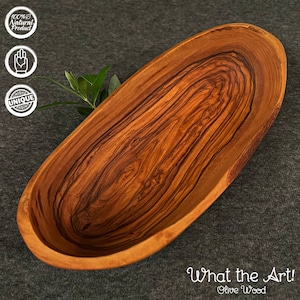 WTA!® Olive Wood «Frutti» | Olive wood fruit bowl | Handmade | Wooden bowl, serving bowl, decorative bowl, snack bowl, decorative design bowl