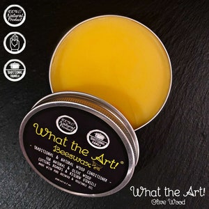 What the Art!® "Beeswax" | Natural Wood Care for Cutting Boards and Kitchen Utensils + Gift | Beeswax & Linseed Oil