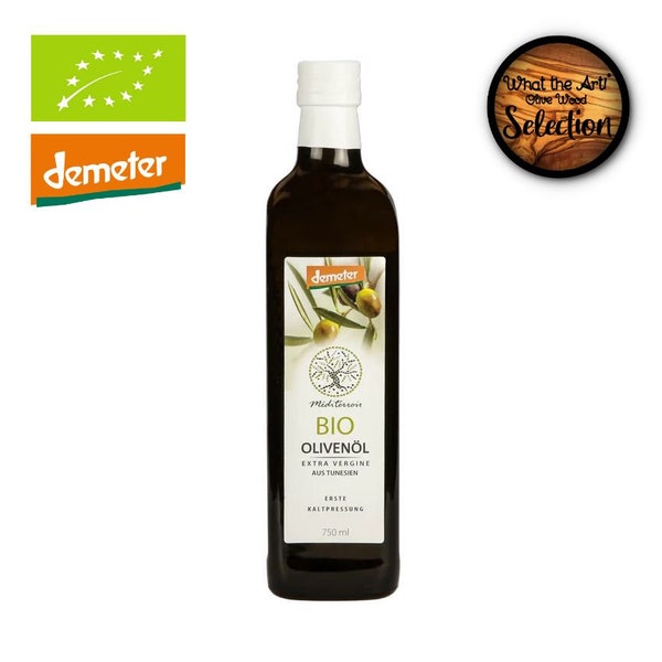 Méditerroir® «Chemlali» | Bio Demeter Olivenöl | Nativ Extra | 750 ml | Premium - Würzig - Fruchtig - Biodynamische Landwirtschaft