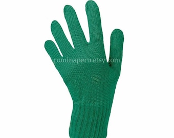 Türkisfarbene Handschuhe Premium Baby Alpaka, Handschuhe Alpaka Luxus leicht und warm