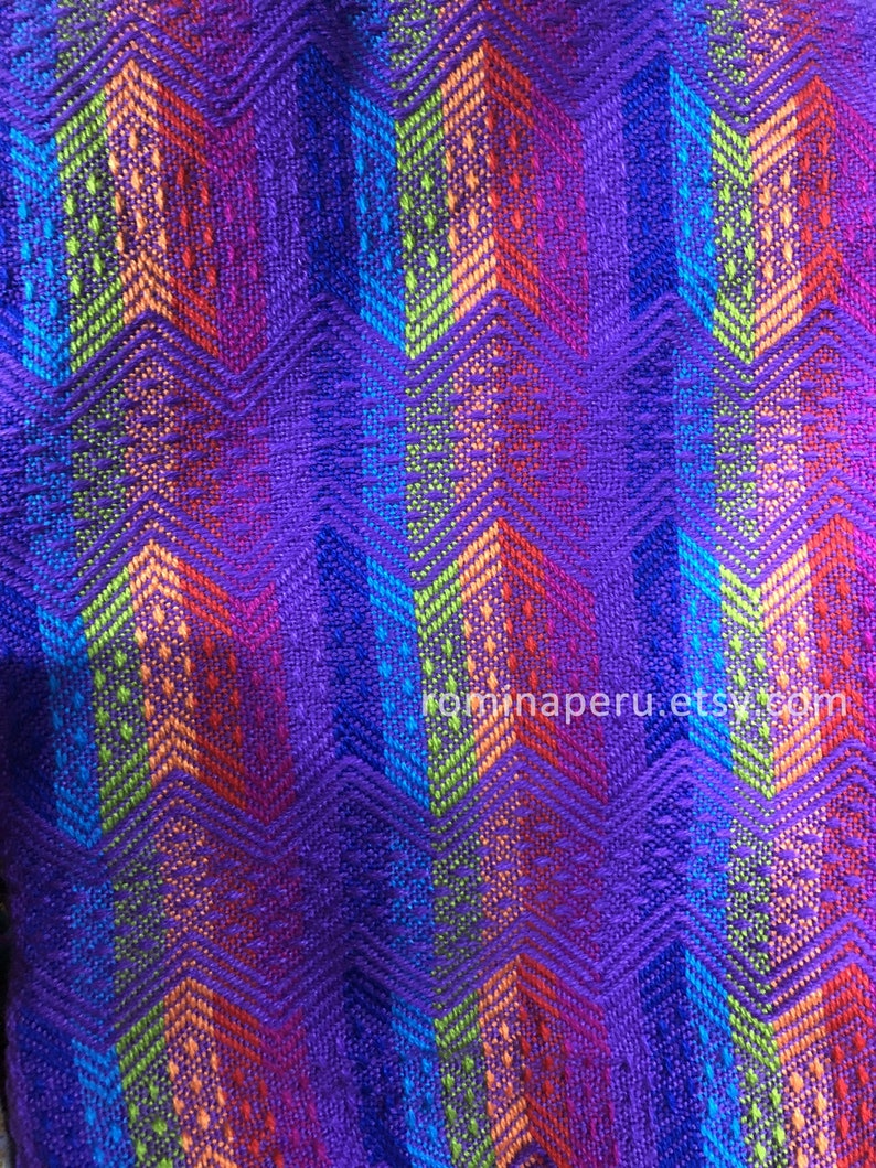 Luxury Alpaca Throw Blanket Black Colorful Alpaca Blanket Etsy