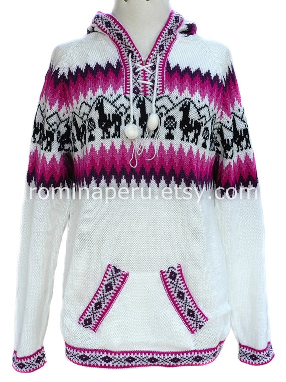 Alpaca hoodie women's sale