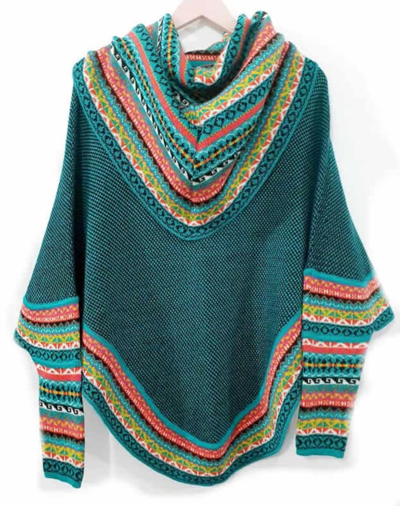 Mustard Sweaters Poncho Alpaca Women Alpaca Poncho With Etsy