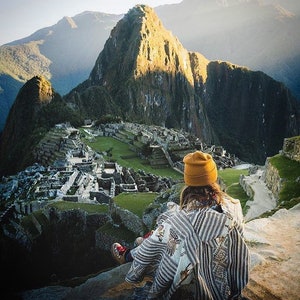 Peruvian Poncho Shaman White Hooded Peruvian Traditional Wool - Etsy