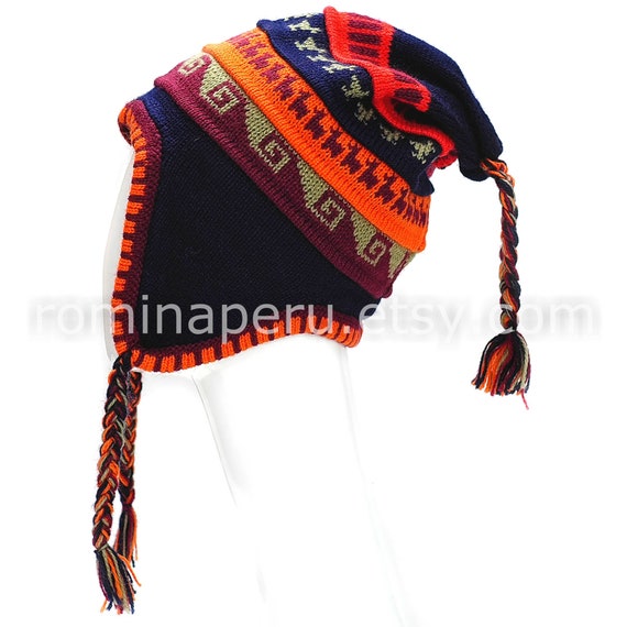 Unisex Alpaca Hat Navy Blue With 