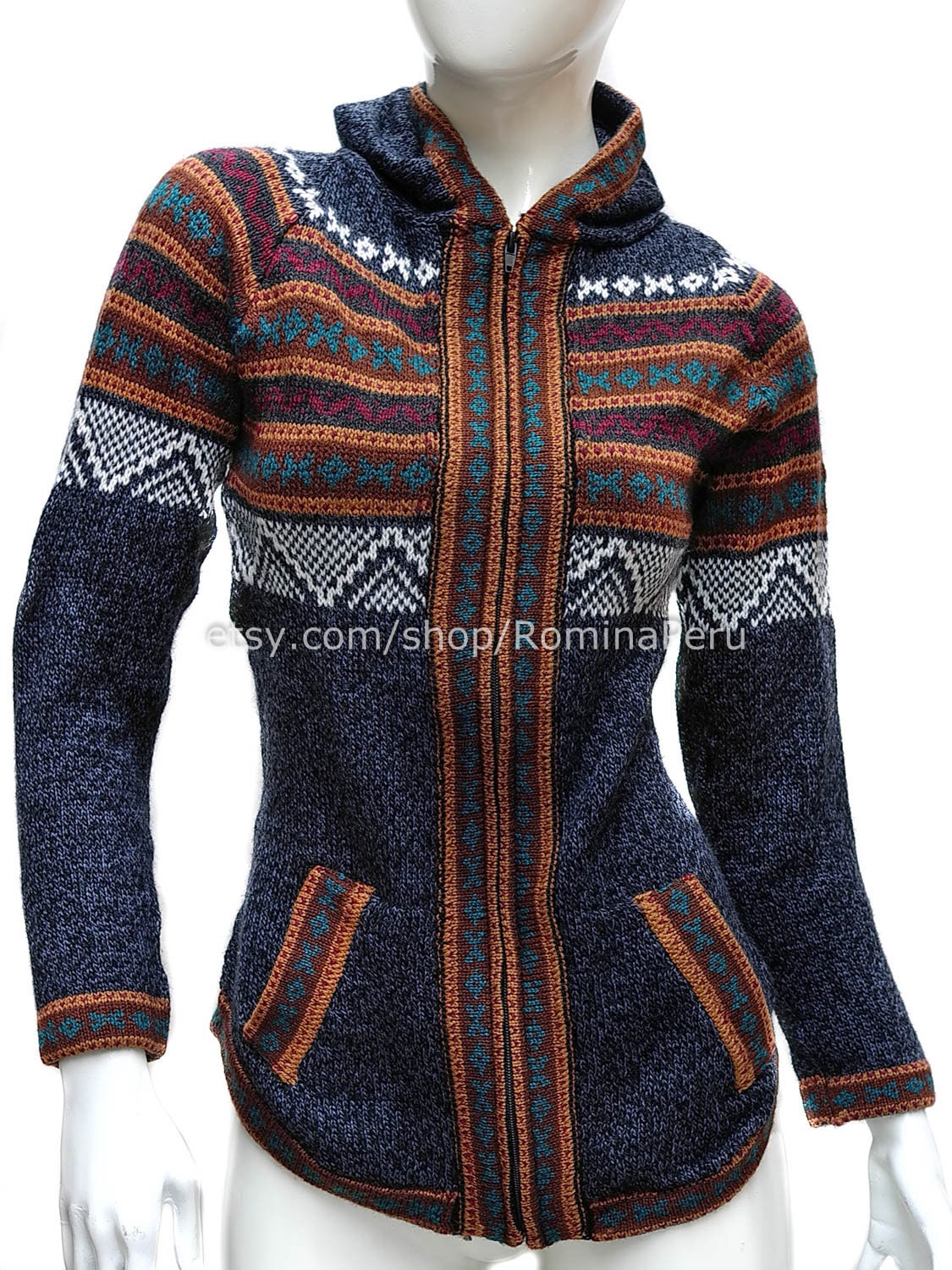 Peruvian Cardigan - Etsy