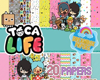 Toca Life World Stickers, Transfer Stickers