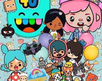 Toca Boca Gift Birthdaytoca Boca Squad 2 Png Toca (Instant Download) 