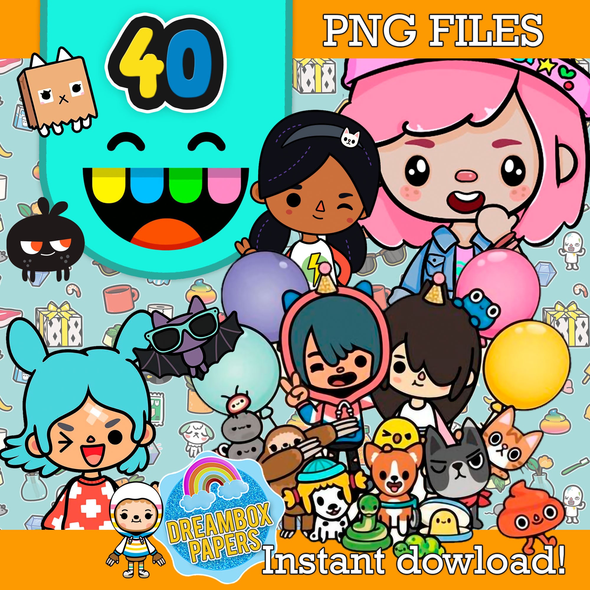 Toca Boca - Toca Boca /TOCA LIFE/ TOCA BOCA WORLD . Characters Poster for  Sale by Mycutedesings-1