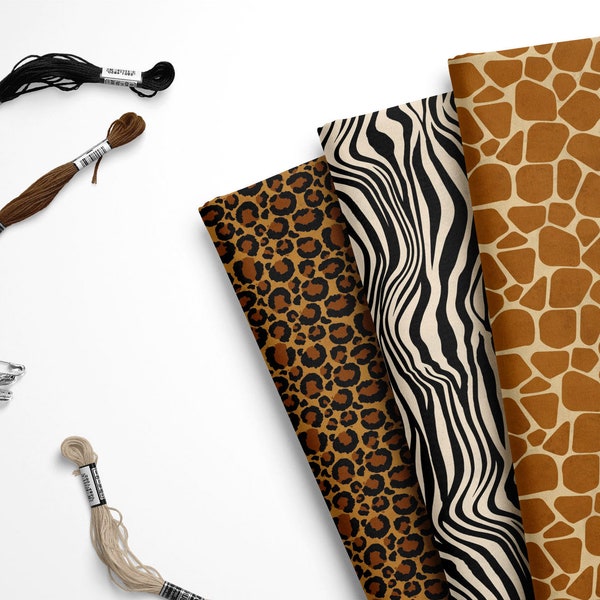 Animal Print Felt, Zebra Print Felt, Leopard Print Felt, Giraffe Print Felt, Felt Sheets, Craft Felt