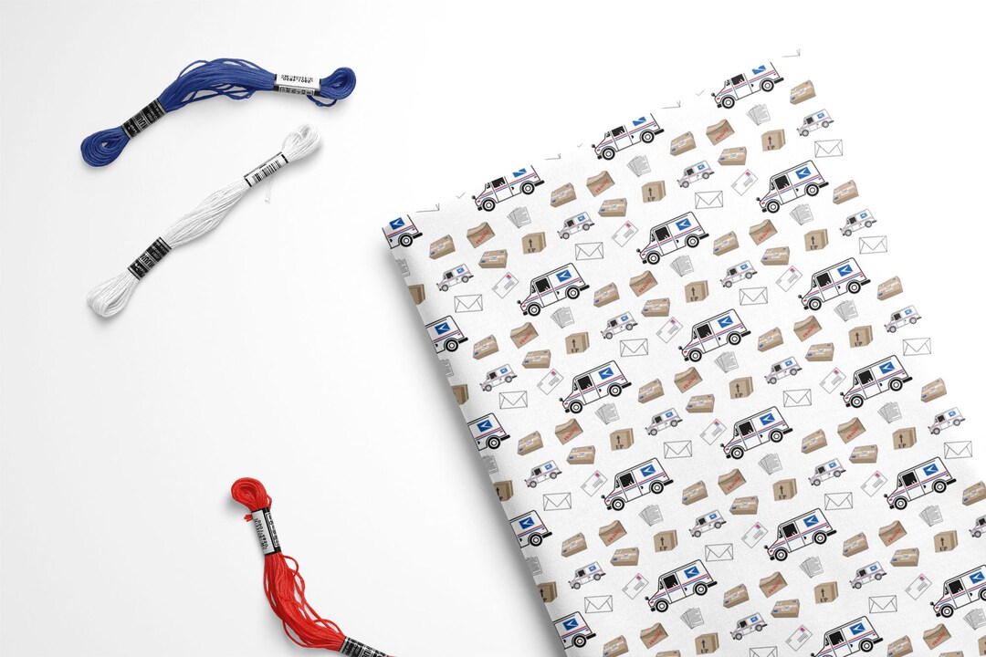 Mail Truck Print Felt Sheet: Postal Post Office (9x12 Inch) - Etsy