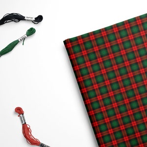 Christmas Plaid Felt, Red Plaid Felt, Red Green Plaid, Christmas Felt, Christmas Plaid Felt, Felt Sheets, Craft Felt, Felt Squares