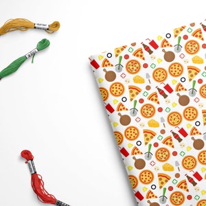 Pizza Felt, Pepperoni Felt, Fast Food Felt, Pizza Fabric, Pepperoni & Mushroom Felt