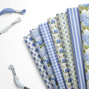 Blue Flower Felt, Flower Felt, Country Flower Felt, Spring Flower Felt, Spring Felt, Felt Sheets, Craft Felt