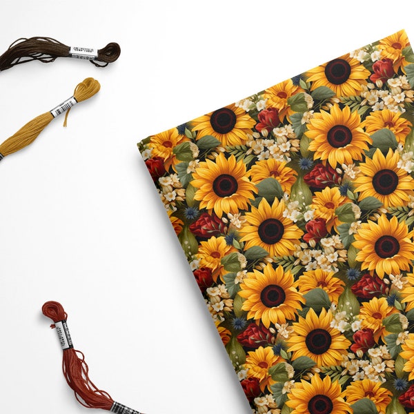 Sunflower Felt, Flower Felt, Fall Felt, Autumn Felt, Felt Sheets, Craft Felt, Sunflower Fabric