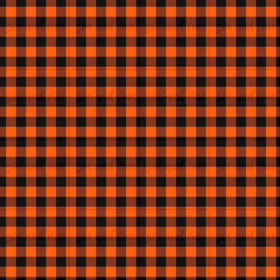Buffalo Plaid Felt Orange Black Buffalo Plaid Felt Felt | Etsy